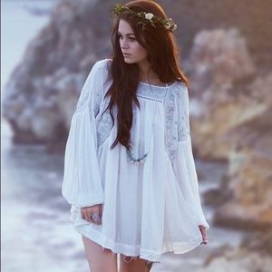 Free People Embellished Strappy Back Tunic